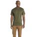 LAT 6901 Men's Fine Jersey T-Shirt in Military Green size XL | Ringspun Cotton LA6901