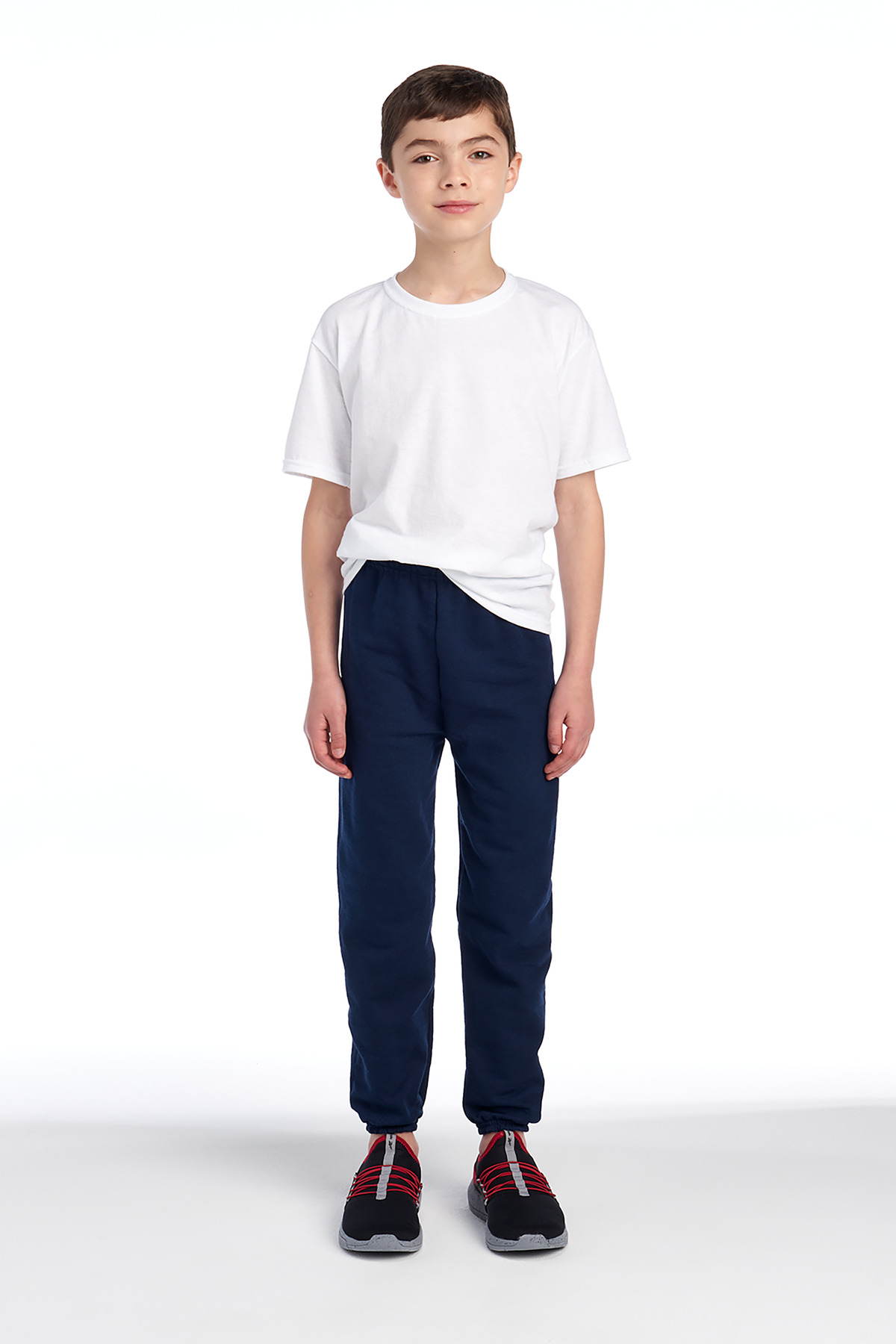 Jerzees 973B Youth NuBlend Sweatpant in J Navy Blue size Small | Cotton Polyester 973BR