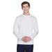 Team 365 TT11L Men's Zone Performance Long-Sleeve T-Shirt in White size 3XL | Polyester