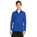 Team 365 TT31Y Youth Zone Performance Quarter-Zip T-Shirt in Sport Royal Blue size Small | Polyester