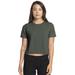 Next Level N5080 Women's Festival Cali Crop T-Shirt in Royal Blue Pine size Large | Cotton/Polyester Blend 5080, NL5080