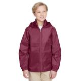 Team 365 TT73Y Youth Zone Protect Lightweight Jacket in Sport Maroon size Medium | Polyester