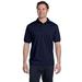 Hanes 054 EcoSmart - 5.2-Ounce Jersey Knit Sport Shirt in Navy Blue size XL | Cotton Polyester 054X