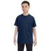 Jerzees 29B Youth Dri-Power 50/50 Cotton/Poly T-Shirt in Vintage Heather Navy Blue size Small | Cotton Polyester 29BR