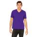 Bella + Canvas 3005 Jersey Short-Sleeve V-Neck T-Shirt in Team Purple size 2XL | Cotton/Polyester Blend BC3655, BC3005CVC, 3655, 3005CVC, 3655C, B3005, BC3005