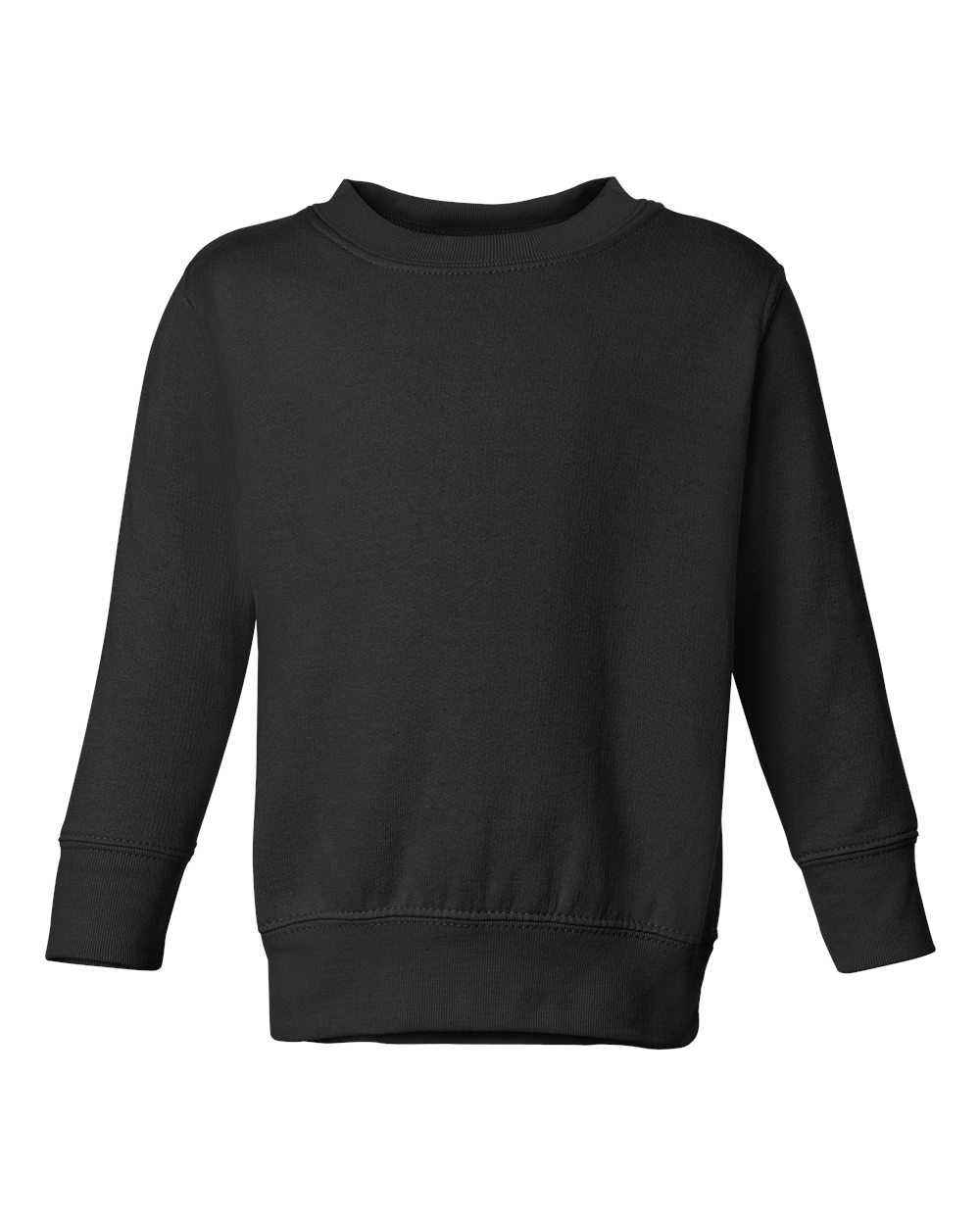 Rabbit Skins 3317 Toddler Crew Fleece Sweatshirt in Black size 5/6 LA3317