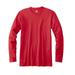 Hanes 498L Adult 4.5 oz. Ringspun Cotton nano-T Long-Sleeve T-Shirt in Deep Red size Large