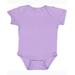 Rabbit Skins 4400 Infant Baby Rib Bodysuit in Lavender size 24MOS | Ringspun Cotton LA4400, RS4400