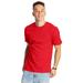 Hanes 5180 Beefy-T-Shirt - Cotton T-Shirt in Red size Large