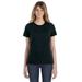 Anvil by Gildan 880 Women's Combed Ring Spun Cotton T-Shirt in Black size 2XL | Ringspun A880