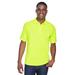 Harriton M211 Men's Tactical Performance Polo Shirt in Safety Yellow size 2XL | Polyester