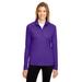 Team 365 TT31W Women's Zone Performance Quarter-Zip T-Shirt in Sport Purple size XL | Polyester