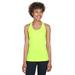 Team 365 TT11WRC Women's Zone Performance Racerback Tank Top in Safety Yellow size XL | Polyester