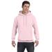 Hanes P170 Ecosmart 50/50 Pullover Hooded Sweatshirt in Pale Pink size Medium | Cotton Polyester