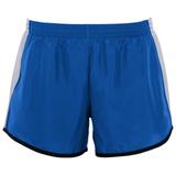 Augusta Sportswear 1265 Athletic Women's Pulse Team Short in Royal/White/Black size 2XL