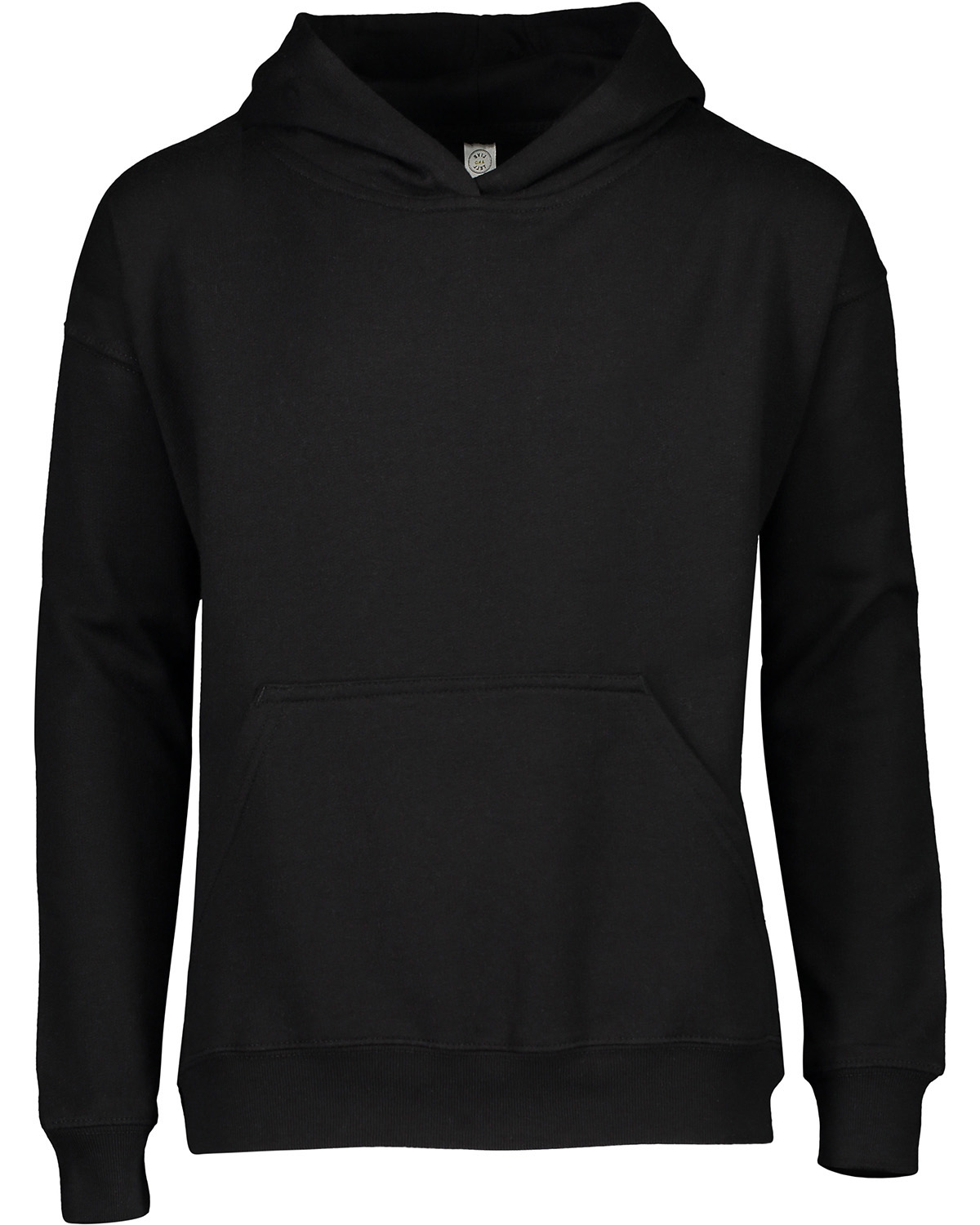 LAT 2296 Youth Fleece Hoodie Sweatshirt in Black size Large LA2296