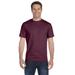 Hanes 5280 Adult Essential Short Sleeve T-Shirt in Maroon size 2XL | Cotton