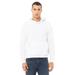 Bella + Canvas 3719 Sponge Fleece Pullover Hoodie in White size Medium B3719, BC3719