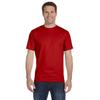 Hanes 518T Men's Tall 6.1 oz. Beefy-T-Shirt in Deep Red size 4XT | Ringspun Cotton