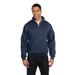 Jerzees 995M NuBlend 1/4-Zip Cadet Collar Sweatshirt in Vintage Heather Navy Blue size Medium | Cotton Polyester 995MR