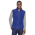 Harriton M985 Adult 8 oz. Fleece Vest in True Royal Blue size Large