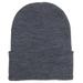 Yupoong 1501 Adult Cuffed Knit Beanie Hat in Dark Grey FF1501KC, 1501KC