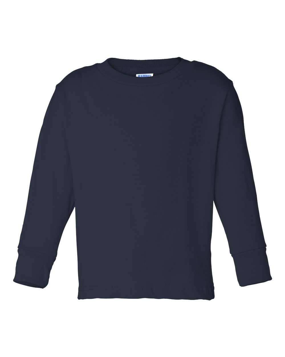 Rabbit Skins 3311 Toddler Long Sleeve Top in Navy Blue size 4T | Cotton LA3311