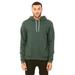 Bella + Canvas 3719 Sponge Fleece Pullover Hoodie in Heather Forest Green size Large B3719, BC3719