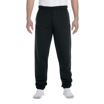 Jerzees 4850P SUPER SWEATS NuBlend - Sweatpant with Pockets in Black size Large 4850MP, 4850MR