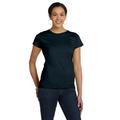 LAT 3516 Women's Fine Jersey T-Shirt in Black size XL | Ringspun Cotton LA3516