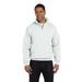 Jerzees 995M NuBlend 1/4-Zip Cadet Collar Sweatshirt in White size XL | Cotton Polyester 995MR