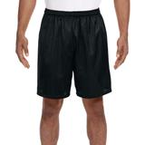 A4 N5293 Adult Seven Inch Inseam Mesh Short in Black size Medium | Polyester A4N5293