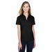 North End 78632 Women's Recycled Polyester Performance PiquÃ© Polo Shirt in Black size XL