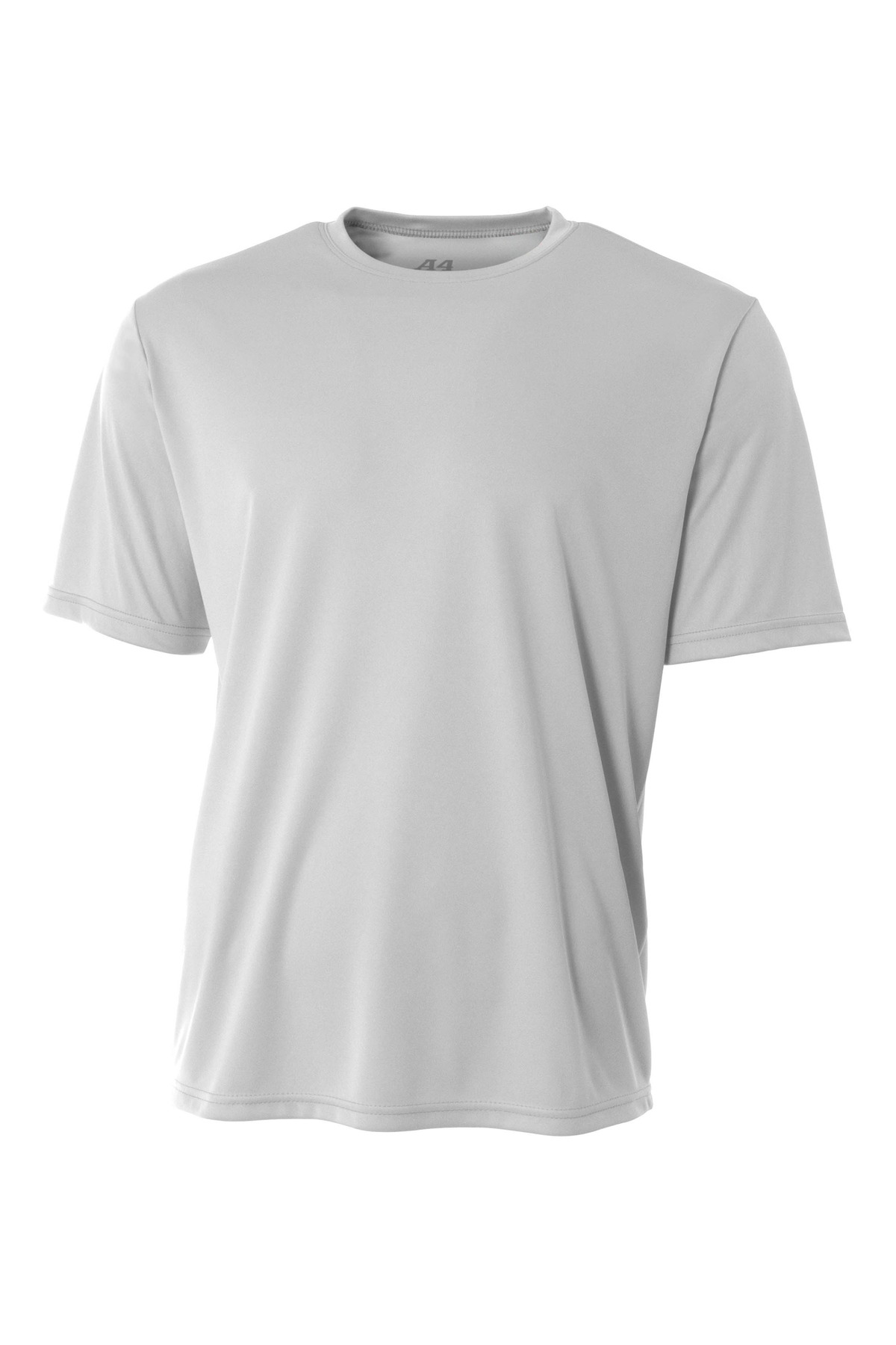 A4 NB3142 Youth Cooling Performance Crew T-Shirt in Silver size Medium | Polyester A4NB3142