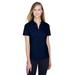 North End 78632 Women's Recycled Polyester Performance PiquÃ© Polo Shirt in Night size Large