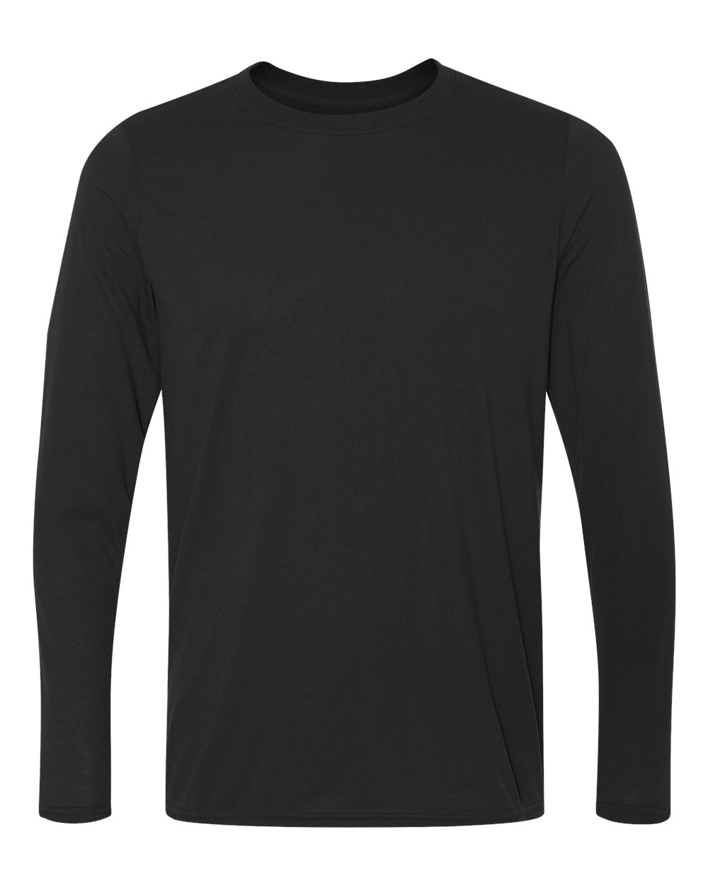 Gildan G424 Athletic Performance Long Sleeve T-Shirt in Black size 3XL | Polyester G42400, 42400