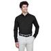CORE365 88193 Men's Operate Long-Sleeve Twill Shirt in Black size Small