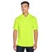 Harriton M345 Men's Advantage Snag Protection Plus IL Snap Placket Polo Shirt in Safety Yellow size 2XL | Polyester