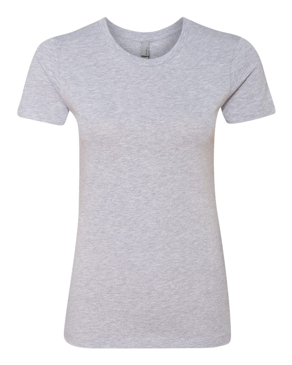 Next Level N3900 Women's Women’s Cotton T-Shirt in Heather Grey size 2XL | combed ringspun cotton fine jersey 3900, NL3900