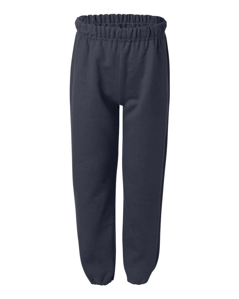 Gildan G182B Youth Heavy Blend Sweatpants in Navy Blue size Medium | Cotton Polyester 18200B