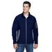 North End 88138 Men's Three-Layer Fleece Bonded Soft Shell Technical Jacket in Classic Navy Blue size 3XL