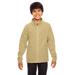 Team 365 TT90Y Youth Campus Microfleece Jacket in Sport Vegas Gold size Small | Polyester