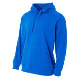 A4 N4237 Men's Solid Tech Fleece Hoodie in Royal Blue size Small | Polyester A4N4237