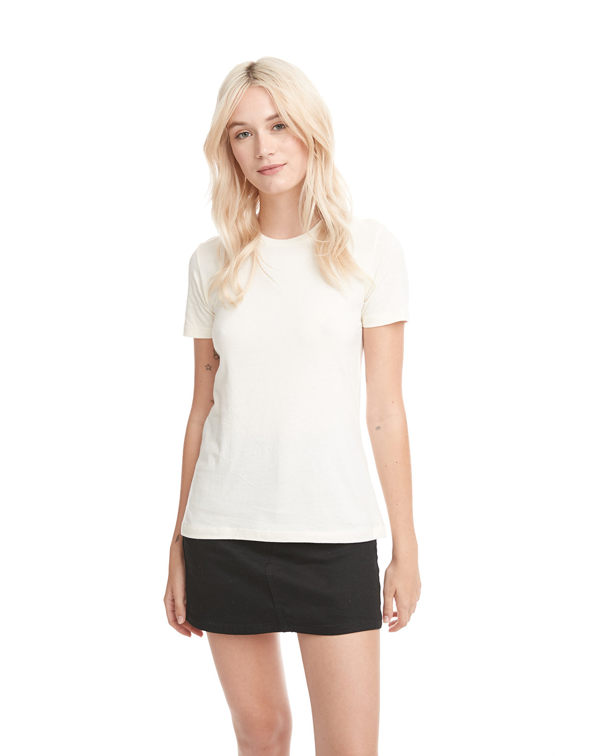 Next Level N3900 Women's Women’s Cotton T-Shirt in Natural size 2XL | combed ringspun cotton fine jersey 3900, NL3900