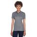 UltraClub 8210L Women's Cool & Dry Mesh PiquÃ© Polo Shirt in Charcoal size Large | Polyester