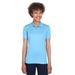 UltraClub 8210L Women's Cool & Dry Mesh PiquÃ© Polo Shirt in Columbia Blue size 3XL | Polyester