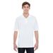 Hanes 055P Men's 6.5 oz. X-Temp PiquÃ© Short-Sleeve Polo with Fresh IQ Shirt in White size 4XL | Cotton/Polyester Blend