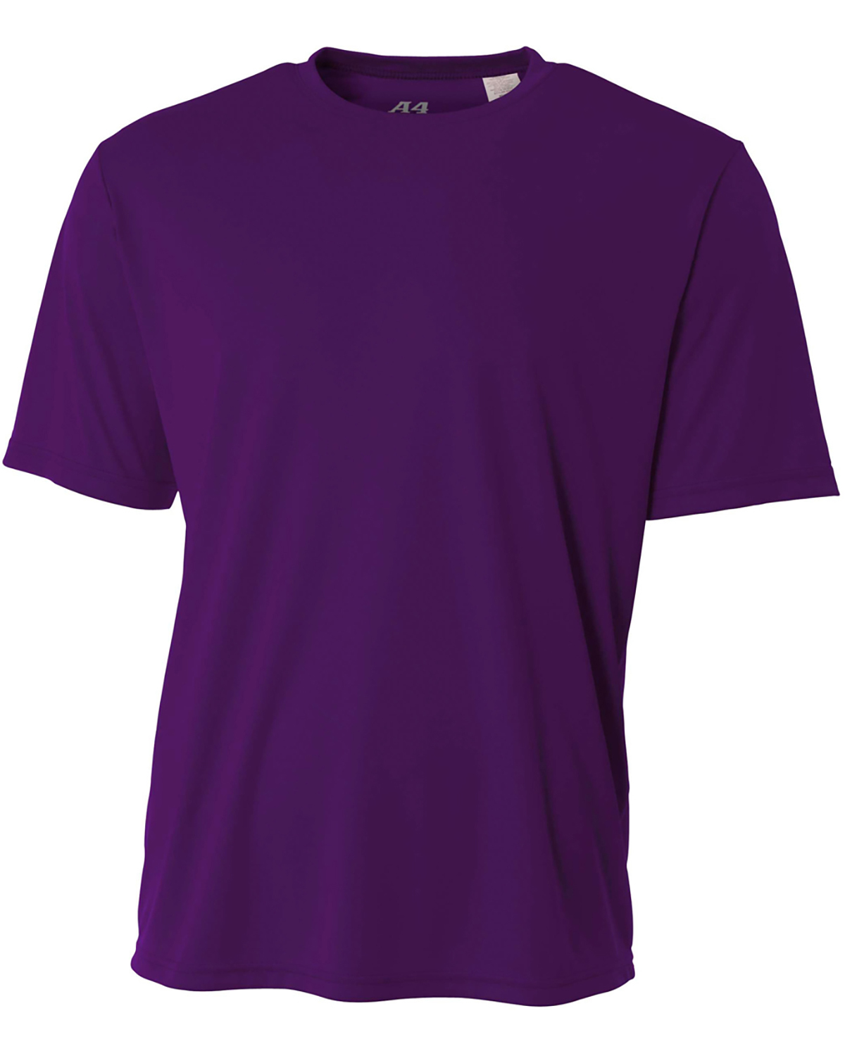 A4 NB3142 Youth Cooling Performance Crew T-Shirt in Purple size Large | Polyester A4NB3142