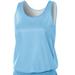 A4 NW1000 Athletic Women's Reversible Mesh Tank Top in Light Blue/White size 2XL | Polyester A4NW1000