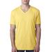 Next Level 6240 Men's CVC V T-Shirt in Banana Cream size Medium | Ringspun Cotton NL6240